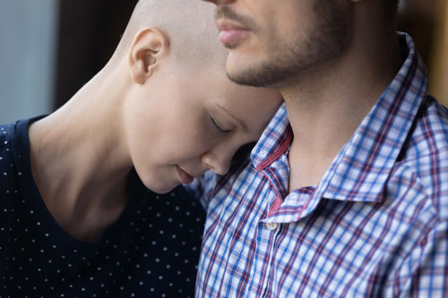 Couple dealing with chemo
